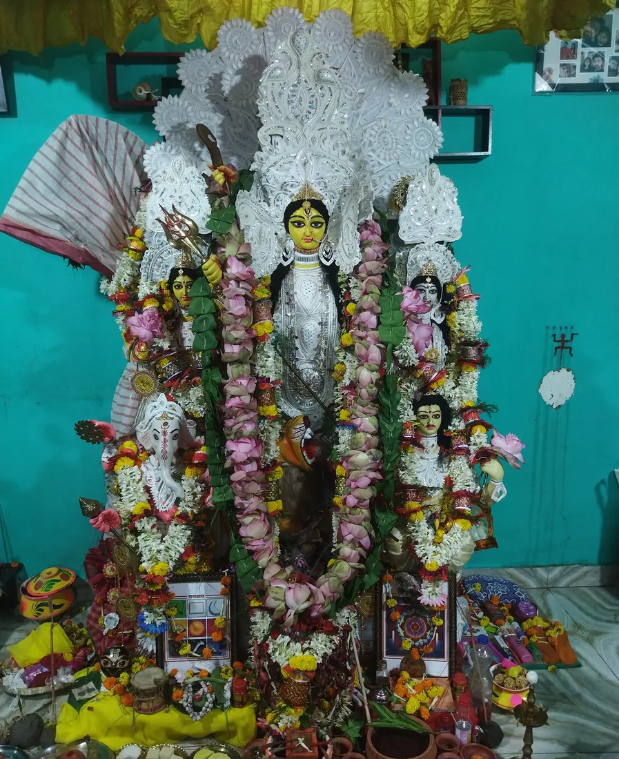 Decorated Durga Puja idol