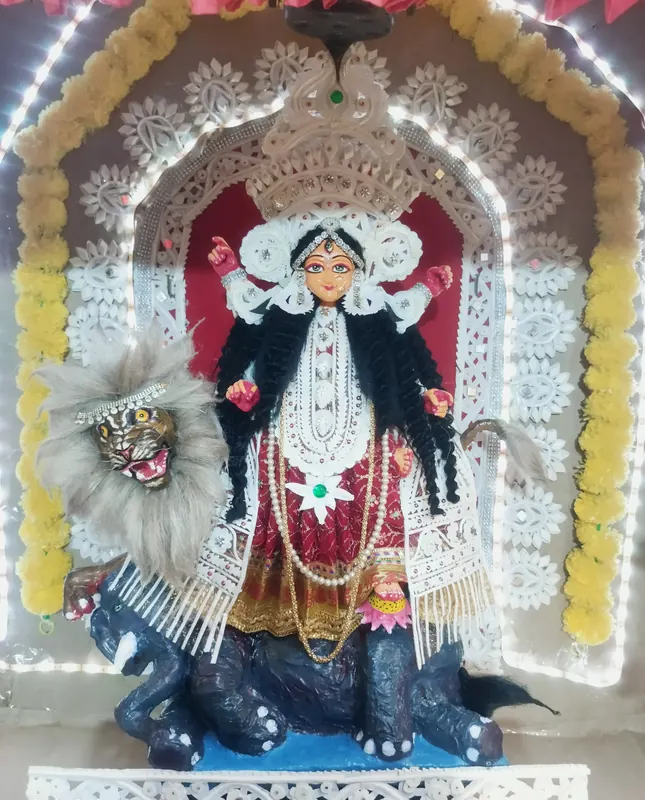 Jagaddhatri Puja idol