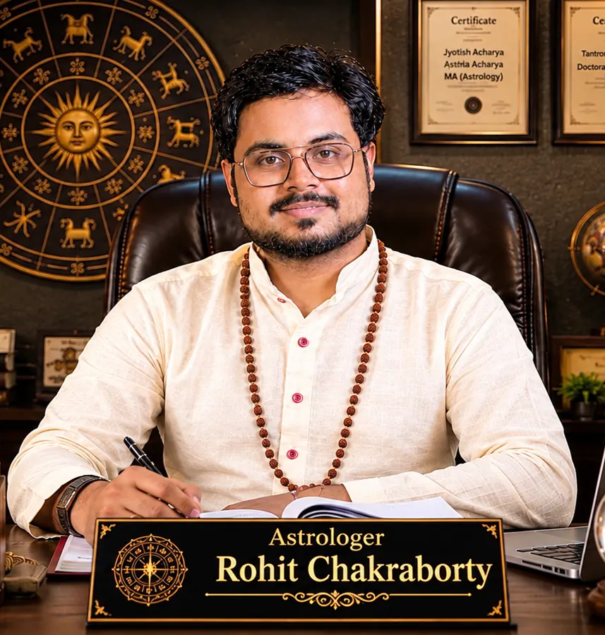 Rohit Chakraborty at his consultation desk
